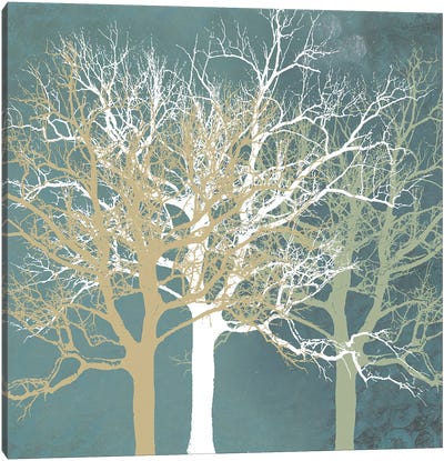 Tranquil Trees Canvas Art Print - Calm & Sophisticated Living Room Art