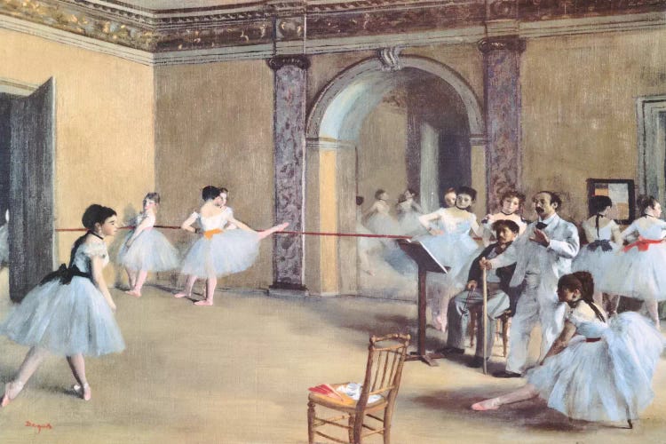 The Dance Foyer At The Opera by Edgar Degas wall art