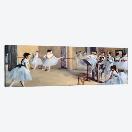 The Dance Foyer At The Opera Canvas Print #1330PAN} by Edgar Degas Canvas Art