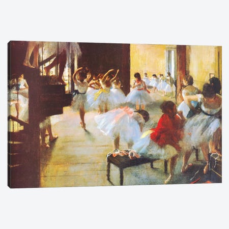Ecole De Danse (Dance School) Canvas Print #1332} by Edgar Degas Canvas Art