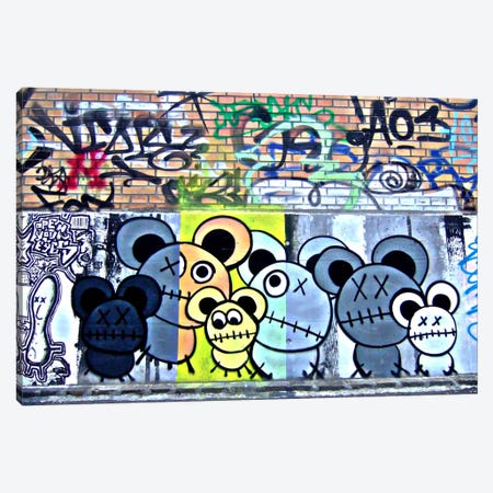 Of Mostly Mice Graffiti Canvas Print #13333} by Unknown Artist Canvas Art