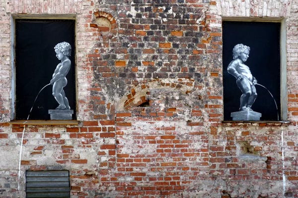 Similar To Banksy: Twins Graffiti by Unknown Artist