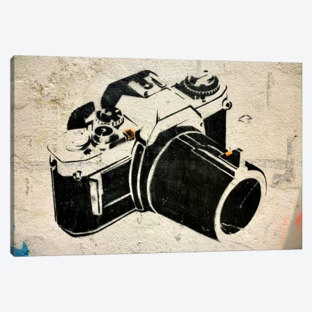 Camera Graffiti Canvas Print #13354} by Unknown Artist Canvas Art Print