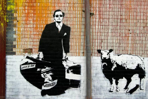 Sheep: Blek Le Rat Graffiti by Unknown Artist