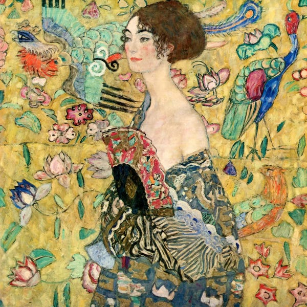 Celery: Lady with a Fan by Gustav Klimt