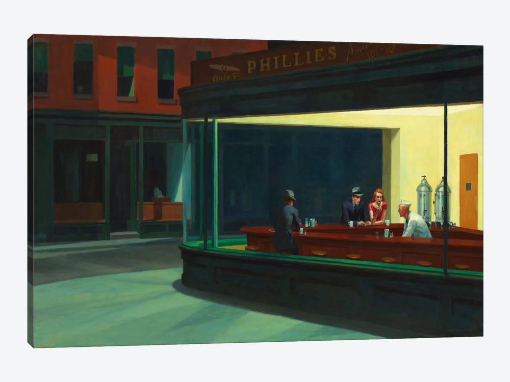 Nighthawks, 12 Canvas Print by Edward Hopper  iCanvas