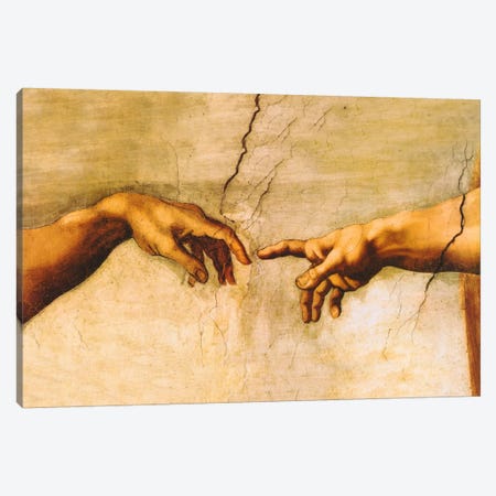 The Creation of Adam, C.1510 Canvas Print #1338} by Michelangelo Canvas Wall Art