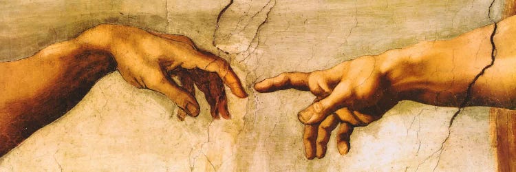 The Creation of Adam by Michelangelo wall art