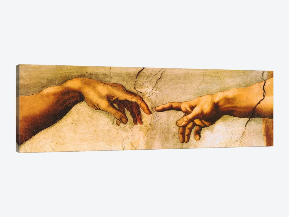 The Creation of Adam by Michelangelo 1-piece Canvas Art