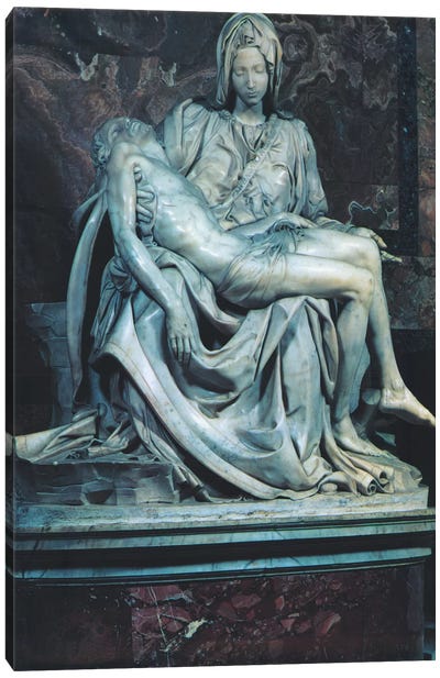 Pieta Canvas Art Print - Sculpture & Statue Art