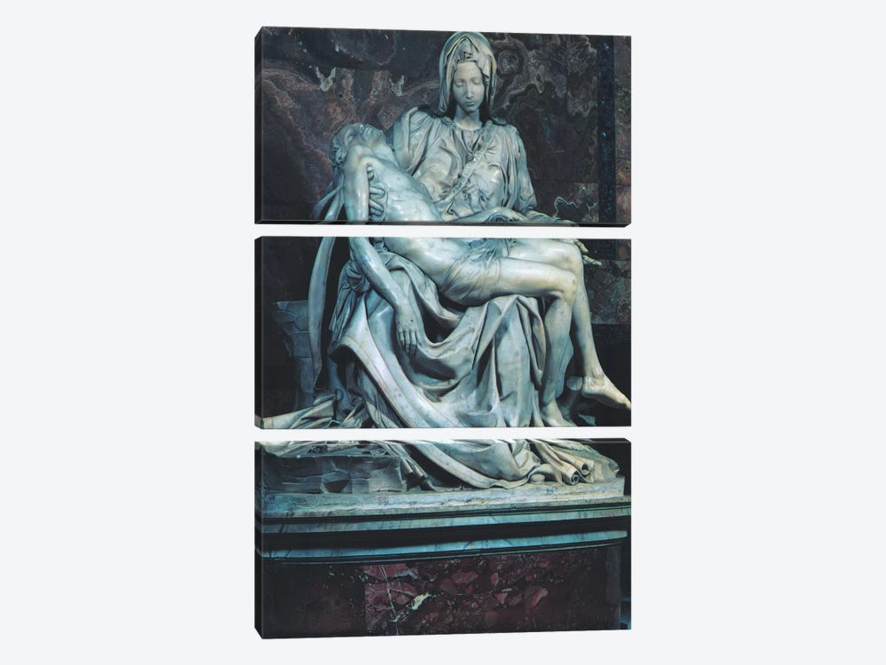 Pieta by Michelangelo 3-piece Canvas Art