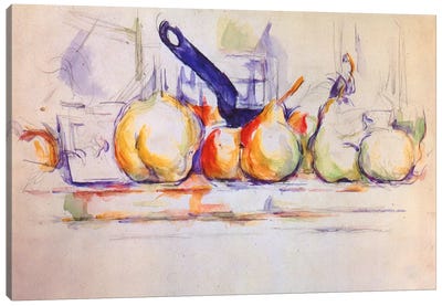Still Life with Saucepan, 1902 Canvas Art Print - Paul Cezanne