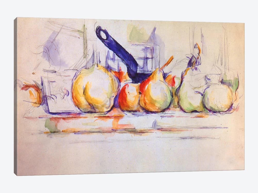 Still Life with Saucepan, 1902 by Paul Cezanne 1-piece Canvas Print