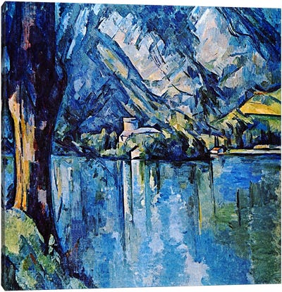 Le Lac Annecy Canvas Art Print - Paul Cezanne