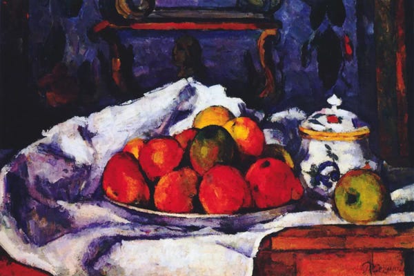 Kitchen: Still Life Bowl of Apples by Paul Cezanne