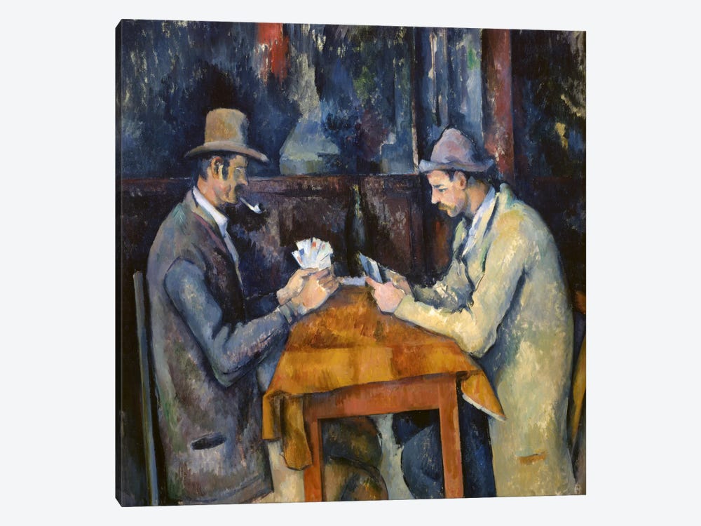 The Card Players 1893 96 Art Print By Paul Cezanne Icanvas