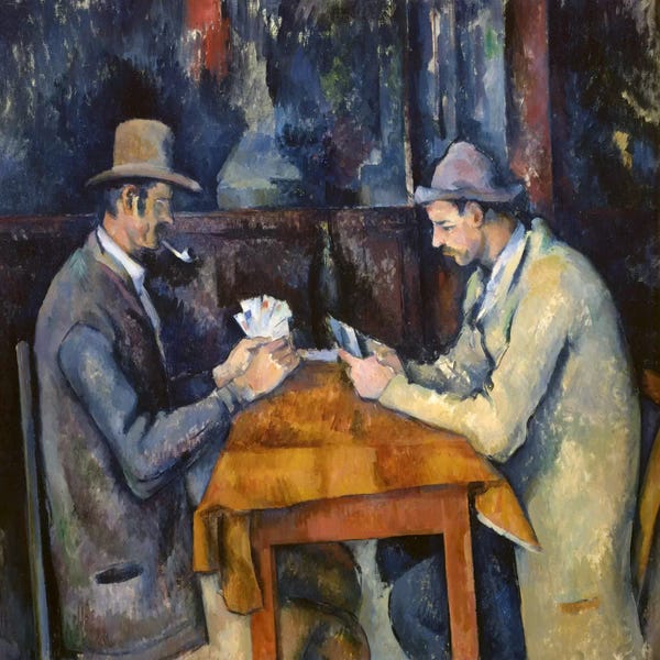Grandmillenial Decor: The Card Players, 1893-96 by Paul Cezanne