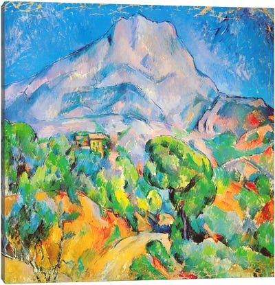 La Montagne St. Victoire Canvas Art Print - Paul Cezanne