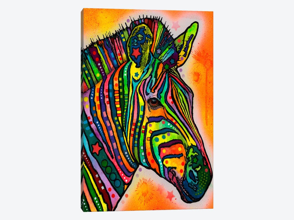Zebra by Dean Russo 1-piece Canvas Print