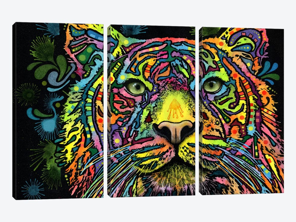 Tiger by Dean Russo 3-piece Canvas Artwork