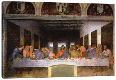 The Last Supper, 1495-1498 Canvas Art Print - Large Art for Bedroom