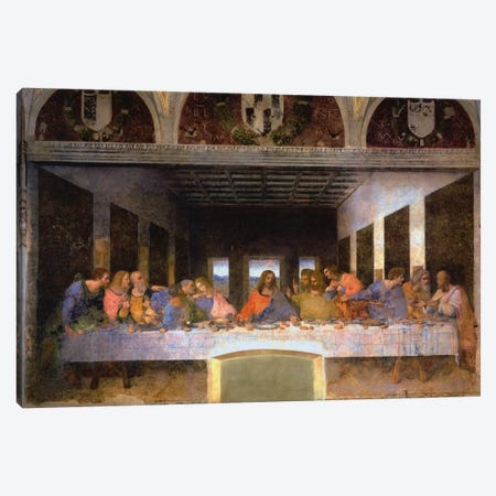 The Last Supper, 1495-1498 Canvas Print #1354} by Leonardo da Vinci Canvas Print