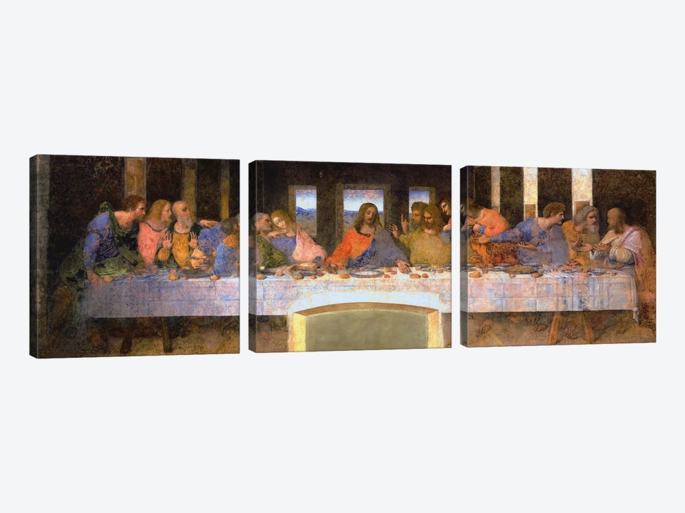 The Last Supper by Leonardo da Vinci 3-piece Art Print