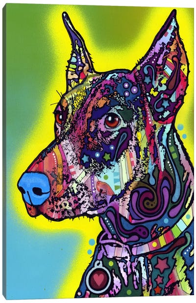 Doberman Canvas Art Print - Dog Art