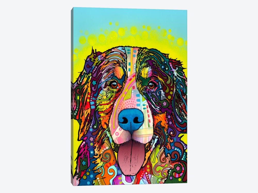Bernese Mountain Dog by Dean Russo 1-piece Canvas Artwork