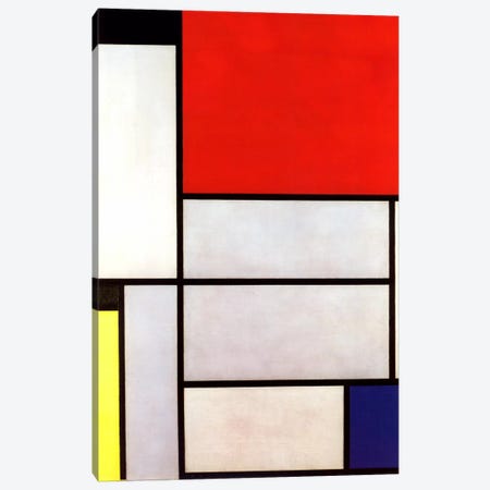 Tableau l, 1921 Canvas Print #13568} by Piet Mondrian Art Print