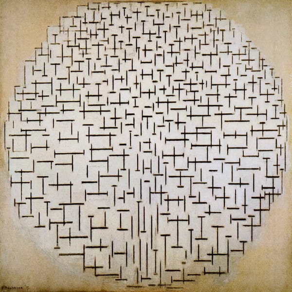 Abstract Shapes & Patterns: Pier & Ocean by Piet Mondrian