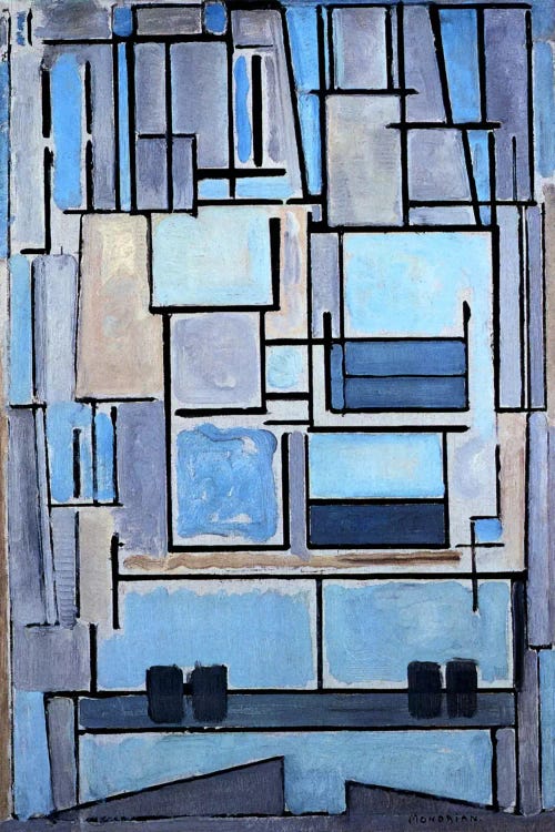 Composition No. 9, 1914 by Piet Mondrian wall art