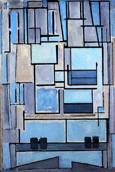 Abstract: Composition No. 9, 1914 by Piet Mondrian