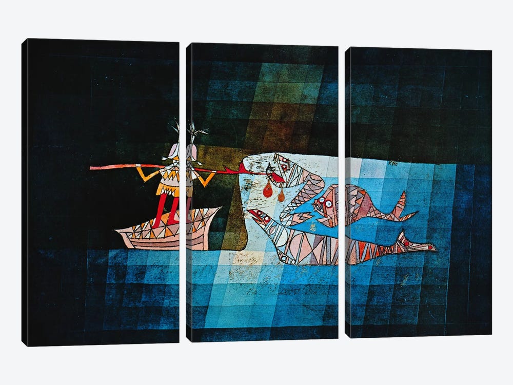 Sinbad The Sailor by Paul Klee 3-piece Canvas Artwork