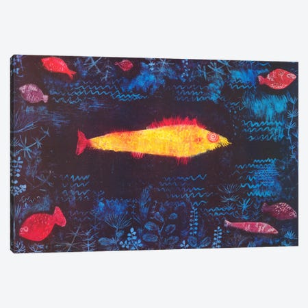 The Golden Fish Canvas Print #1361} by Paul Klee Canvas Art Print