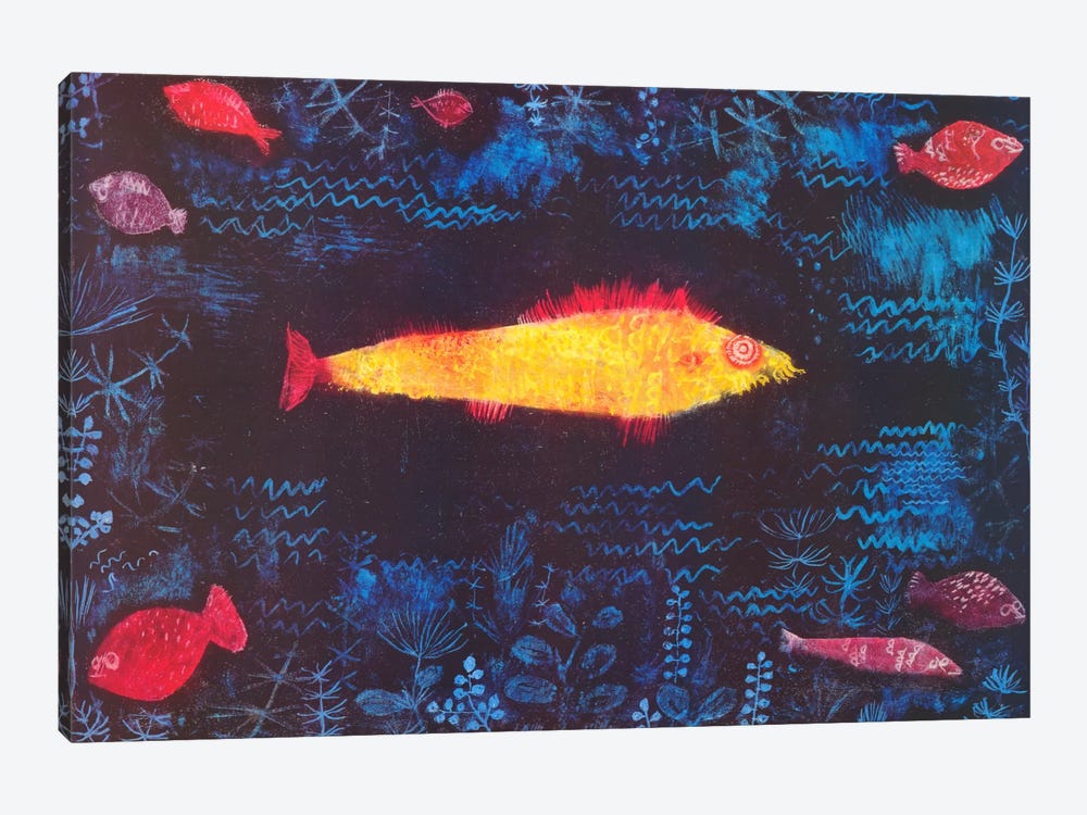 The Golden Fish 1-piece Canvas Art Print