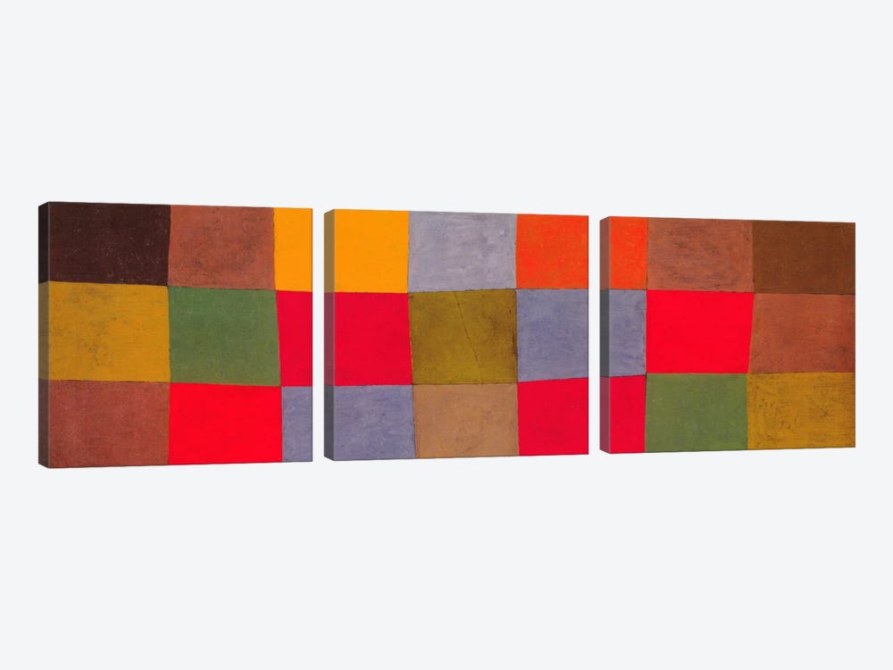 New Harmony by Paul Klee 3-piece Canvas Art