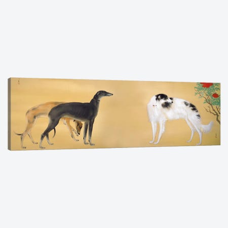 Dogs from Europe Canvas Print #13639} by Hashimoto Kansetsu Canvas Print