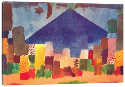 Egyptian Night (notte Egiziana) Canvas Art Print - Paul Klee