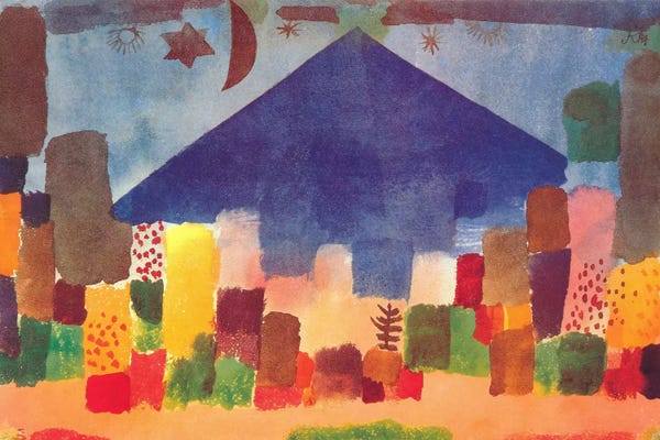 Villages & Towns: Egyptian Night (notte Egiziana) by Paul Klee
