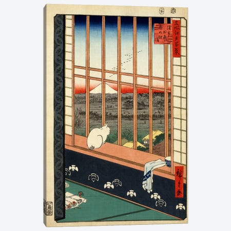 Askusa tanbo Torinomachi mode (Asakusa Ricefields and Torinomachi Festival) Canvas Print #13647} by Utagawa Hiroshige Art Print