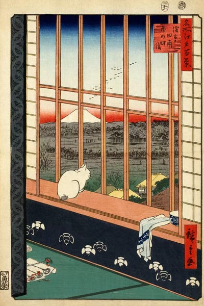Ukiyo-e: Askusa tanbo Torinomachi mode (Asakusa Ricefields and Torinomachi Festival) by Utagawa Hiroshige