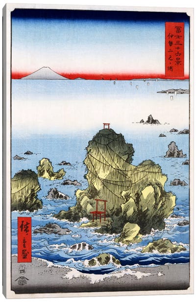 Ise Futami-ga-ura (Futami-ga-ura in Ise Province) Canvas Art Print - Utagawa Hiroshige