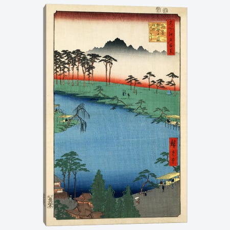 Tsunohazu Kumano Junisha zokusho Juniso (Kumano Junisha Shrine, Tsunohazu) Canvas Print #13655} by Utagawa Hiroshige Canvas Artwork