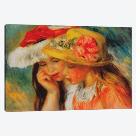 Deux Soeurs (two Sisters) Canvas Print #1366} by Pierre-Auguste Renoir Canvas Wall Art