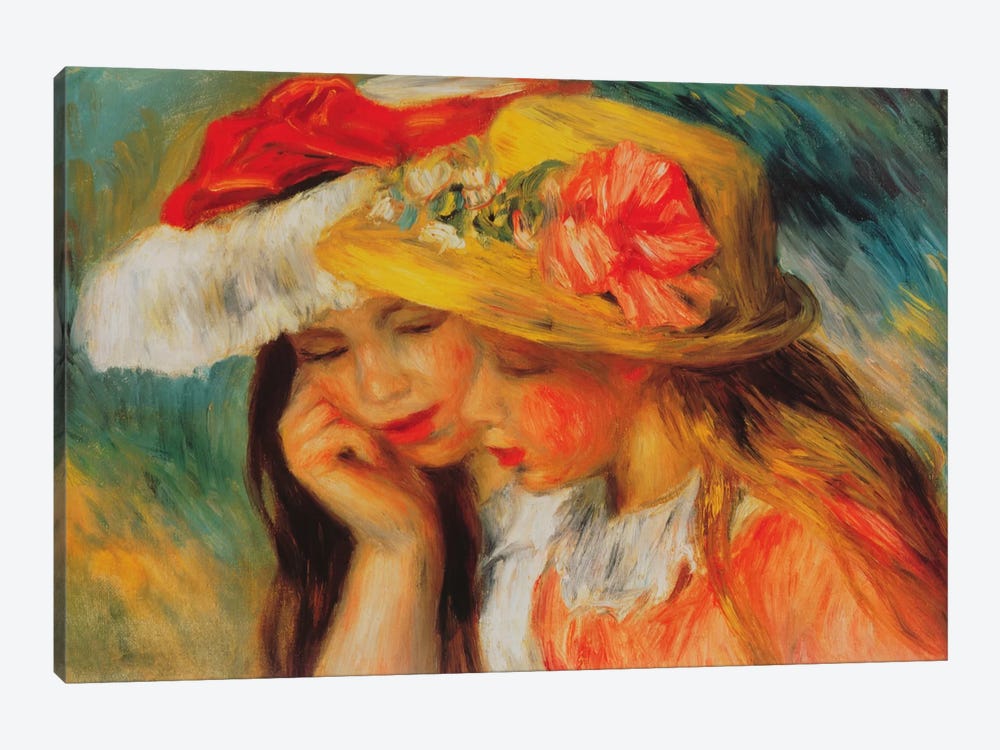 Deux Soeurs (two Sisters) by Pierre-Auguste Renoir 1-piece Canvas Art
