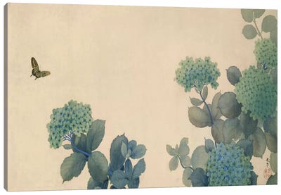 Hydrangeas Canvas Art Print - Asian Décor
