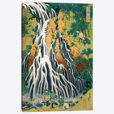 Kirifuri Waterfall on Mount Kurokami in Shimotsuke Province (Philadelphia Museum Of Art) Canvas Print #13691} by Katsushika Hokusai Art Print