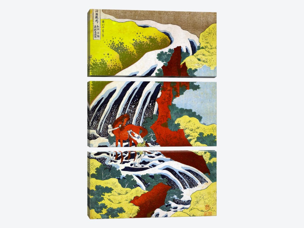Yoshitsune Falls 3-piece Canvas Print