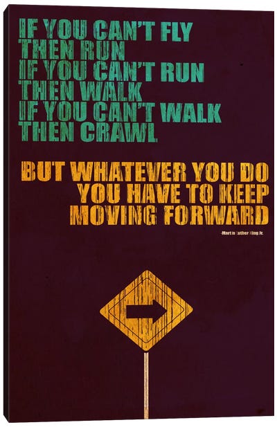 Keep Moving Forward Canvas Art Print - Budi Satria Kwan